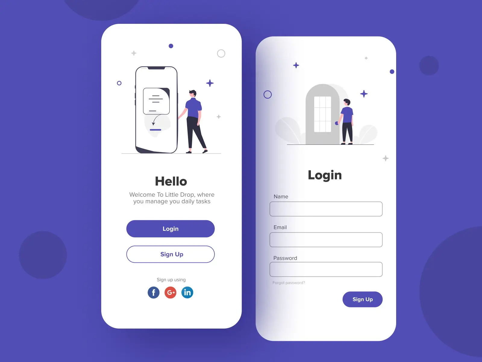 inscription application mobile